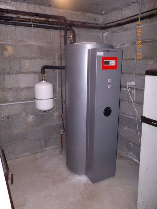 Installation panneau solaire Vitosol (1)